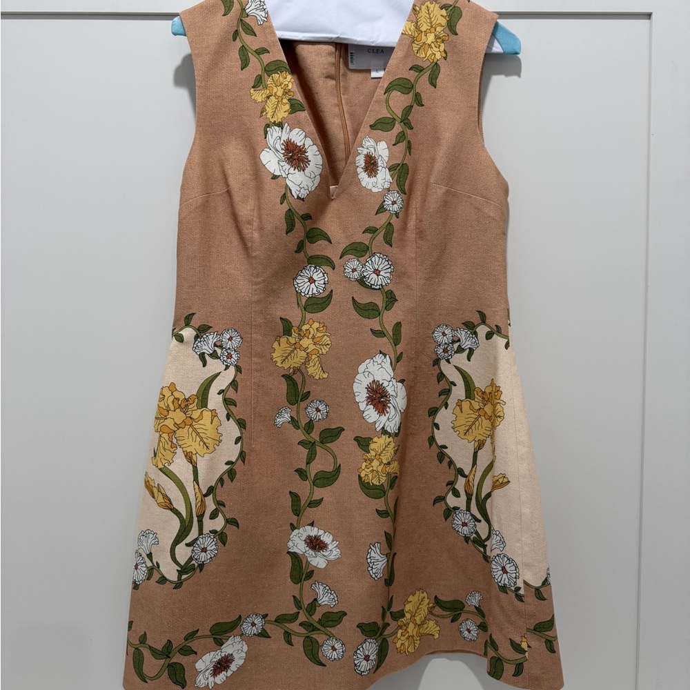 Floral Embroidered Mini Dress